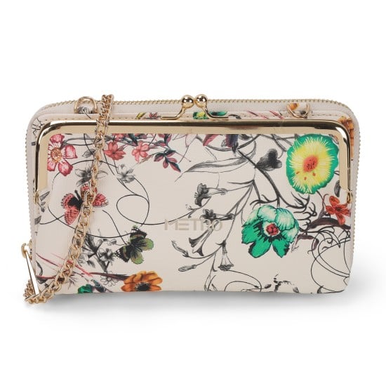 Women Beige Clutch