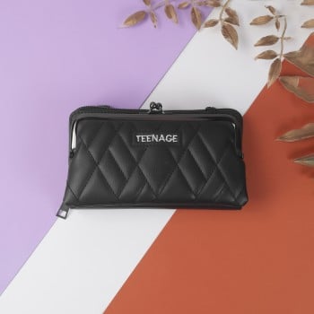 Walkway Women Black Wallet(SKU: 95-162-11-10)