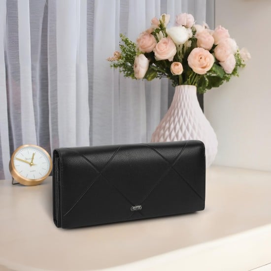 Women Black Wallet