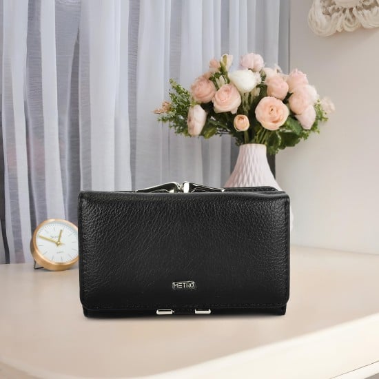 Women Black Wallet