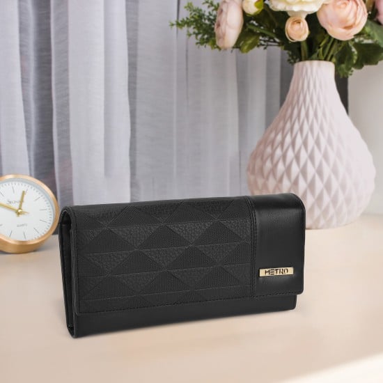 Women Black Wallet