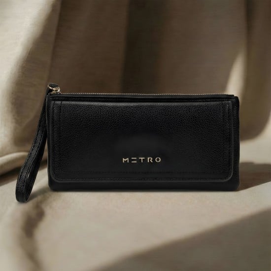 Women Black Wallet
