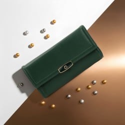 Women Green Wallet