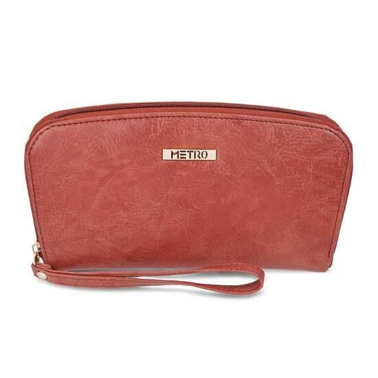 Women Orange Wallet